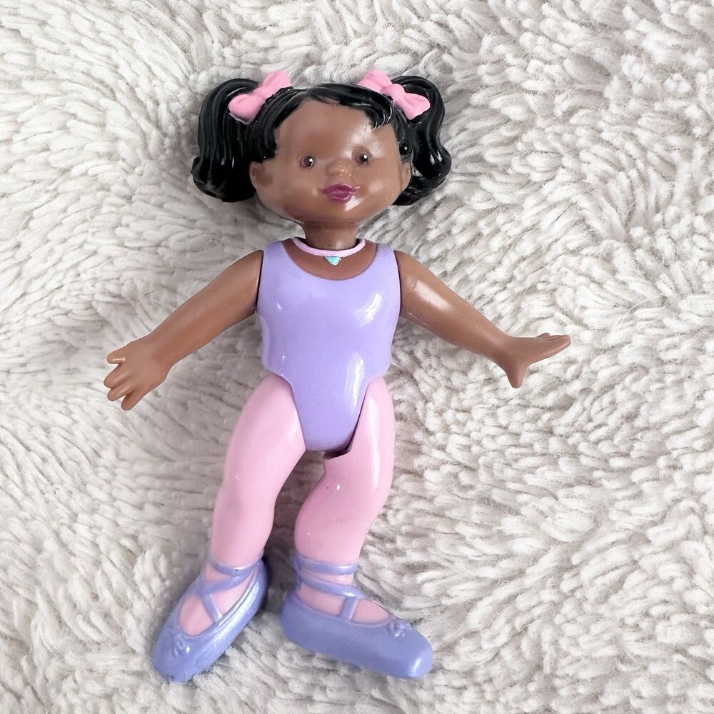 Fisher Price Loving Family Dollhouse 1995 African American Ballerina Doll Figure